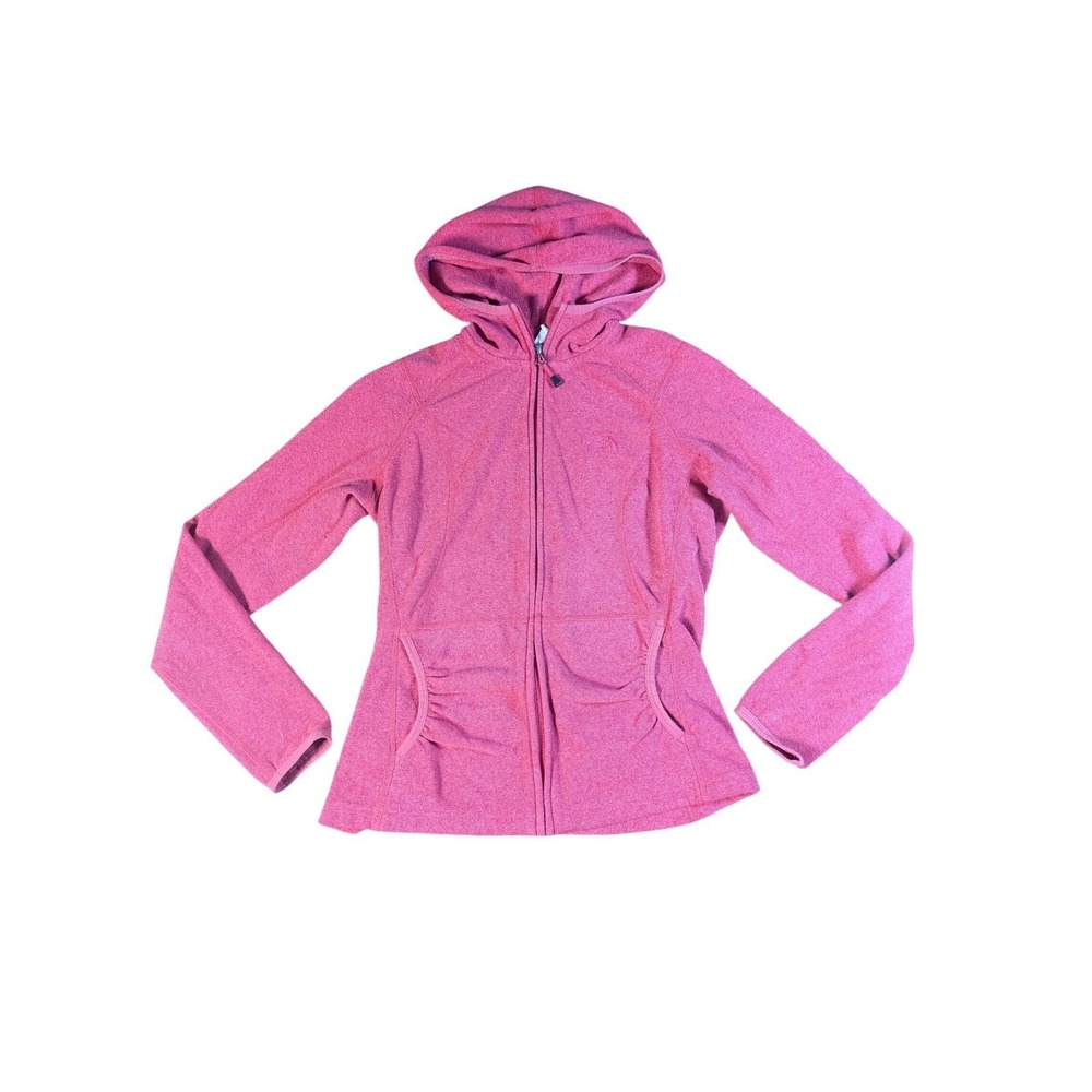 The‎ North Face Women's Small Pink Zip Up Sweater Embroidered Hoodie